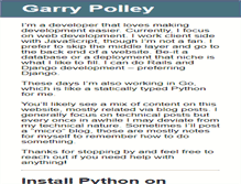 Tablet Screenshot of garrypolley.com